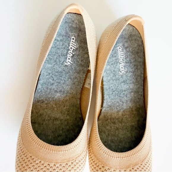 Allbirds Tree Breezers Flats Lux Beige Knit Ballet Shoes Women's size 5.5 - Picture 9 of 13